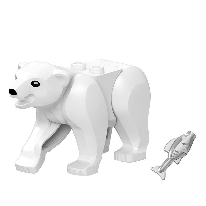 Take-Apart Animal Building Blocks - Tiger, Elephant, Wolf, Deer, Bear Model Educational Toy