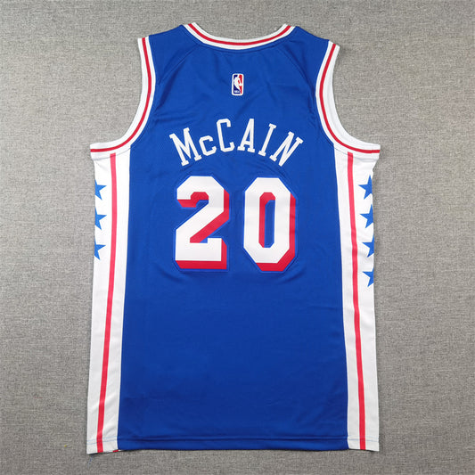 Philadelphia 76ers McCAIN # 20 Blue NBA Jerseys
