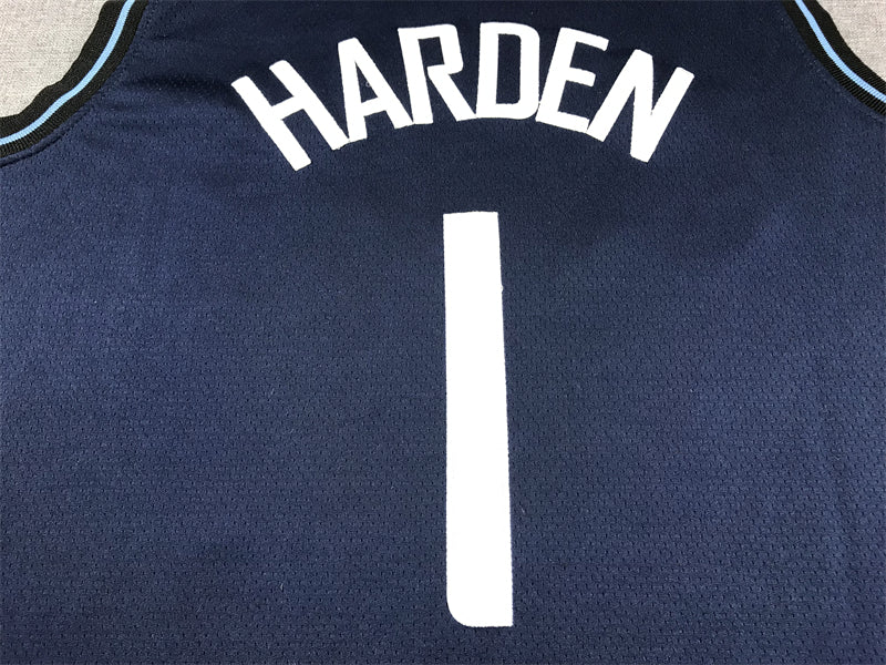 Los Angeles Clippers HARDEN #1 New City Navy Blue NBA Jerseys