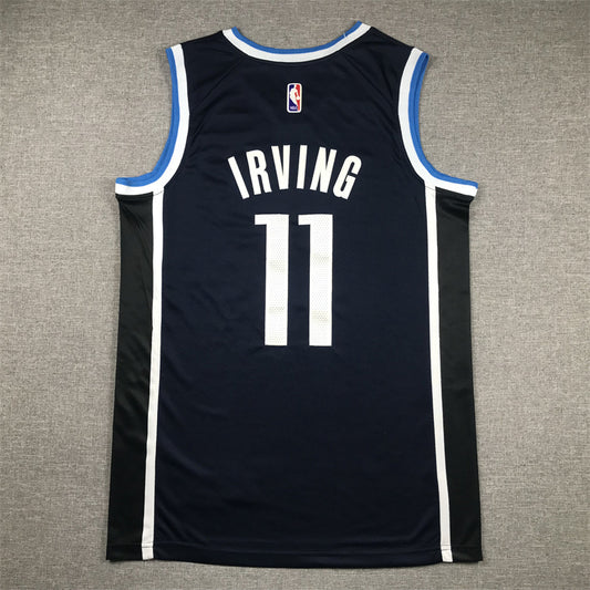 Dallas Mavericks IRVING # 11 Announced Dark Blue NBA Jersey
