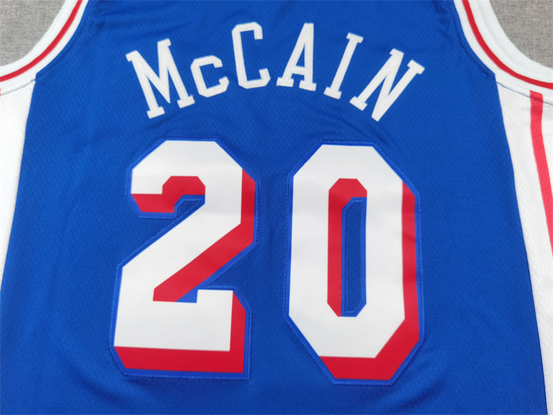 Philadelphia 76ers McCAIN # 20 Blue NBA Jerseys