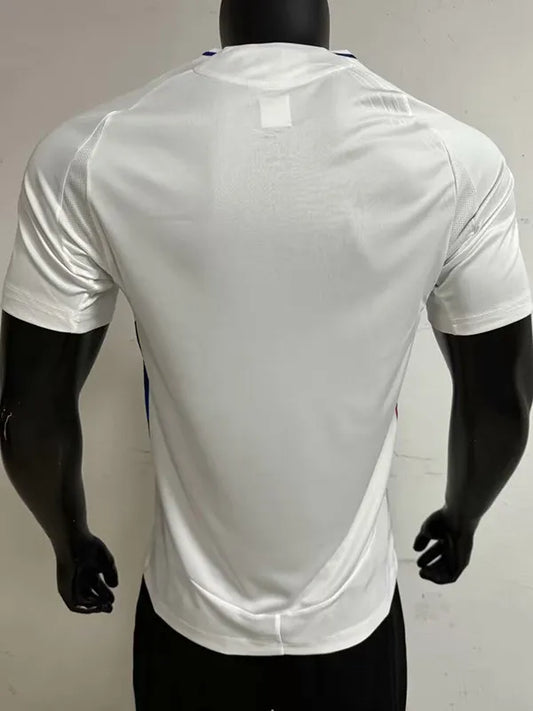 Lyon Home Player Version Soccer Jersey