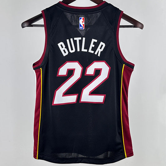 Miami Heat BUTLER #22 Black Kids NBA Jersey