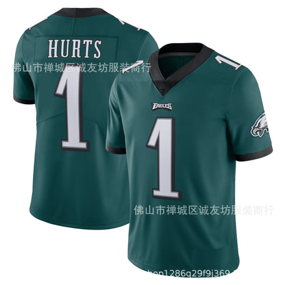Rugby Jersey Eagle  Black, Green, White - HURTS, WENTZ