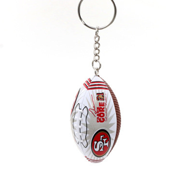 Football Rugby Keychain Bag Pendant