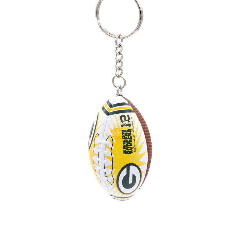 Football Rugby Keychain Bag Pendant