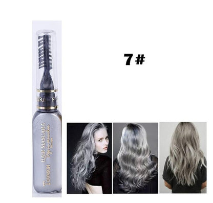 Temporary Hair Dye Mascara - 13 Colors Temporary Hair Dye Mascara Hair Dye Cream Non-toxic DIY Hair Dye Pen