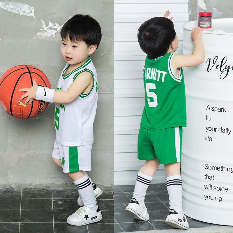 New Toddler & Baby Sports Jersey Set – Basketball Outfit (Unisex)