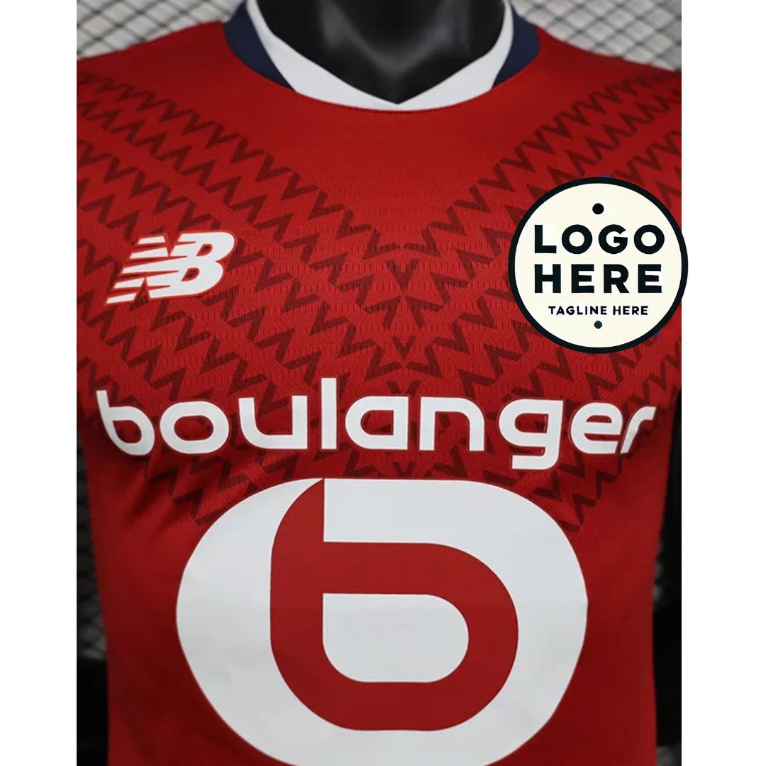 Lille Home Player Version Soccer Jersey