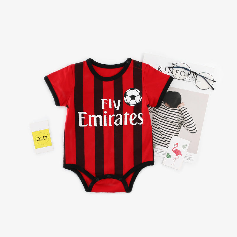 Baby Football Romper – Soft Cotton Sportswear for 0–12 Months