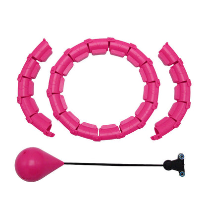 Premium Adjustable Non-Drop Smart Slimming Hula Hoop - 360-Degree Massage Abdominal Toning & Centrifugal Cardio Fitness Hoop