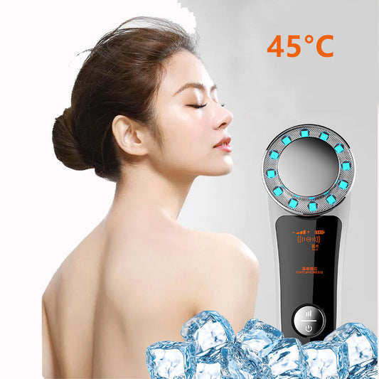 Premium Multi-Functional Skin Rejuvenation Massage Device - 4-in-1 EMS Microcurrent, Red & Blue Light Phototherapy & 45°C Thermal Ionic Beauty Instrument (Model: D29)