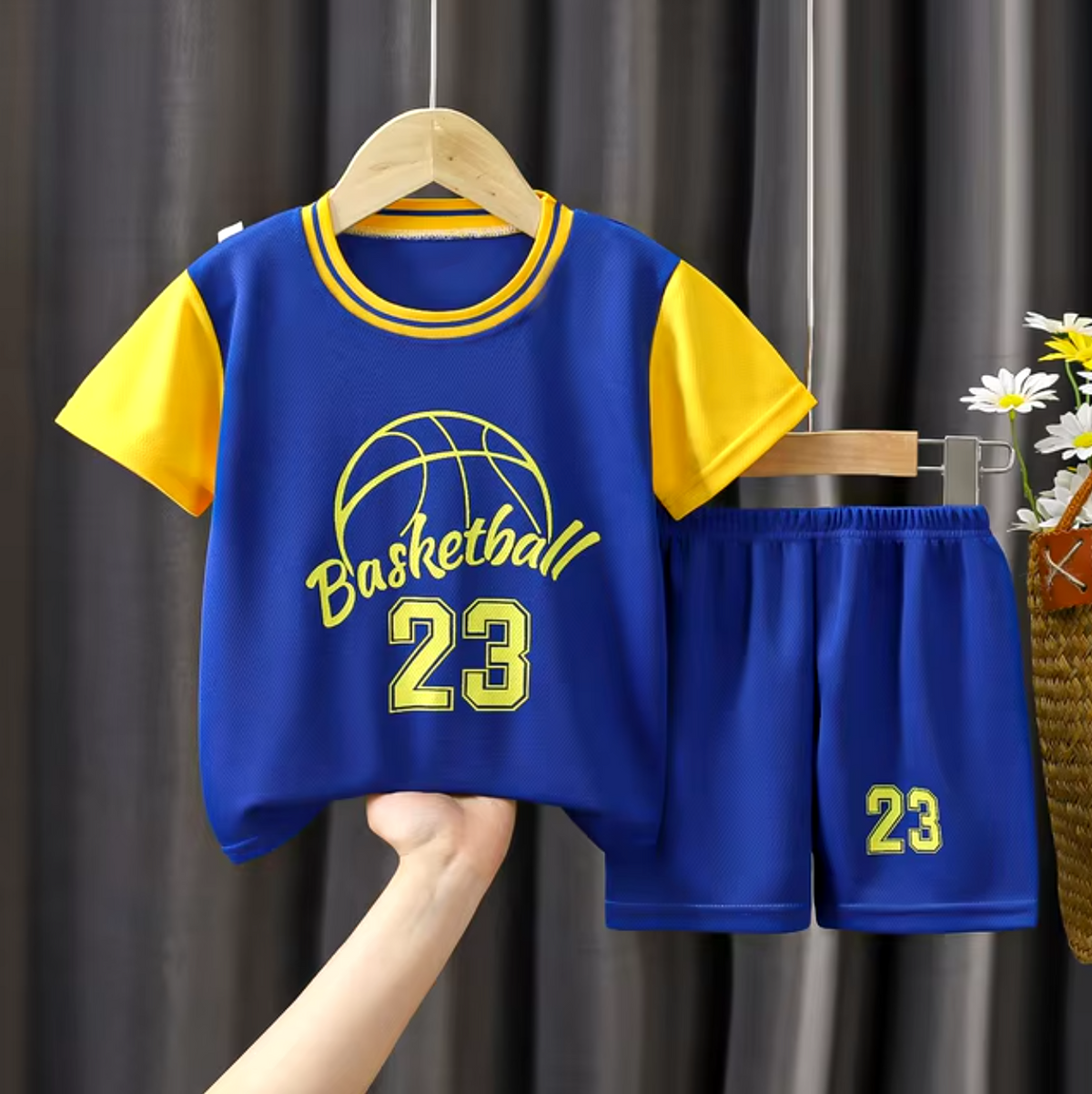 NBA Boston, Bulls, Rockets, Golden State Kids Jersey and Shorts Set