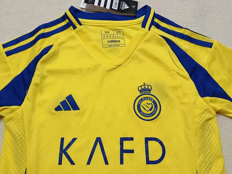 2025 AL-Nassr Home Kids Player Version Soccer Jersey - Ronaldo Jersey