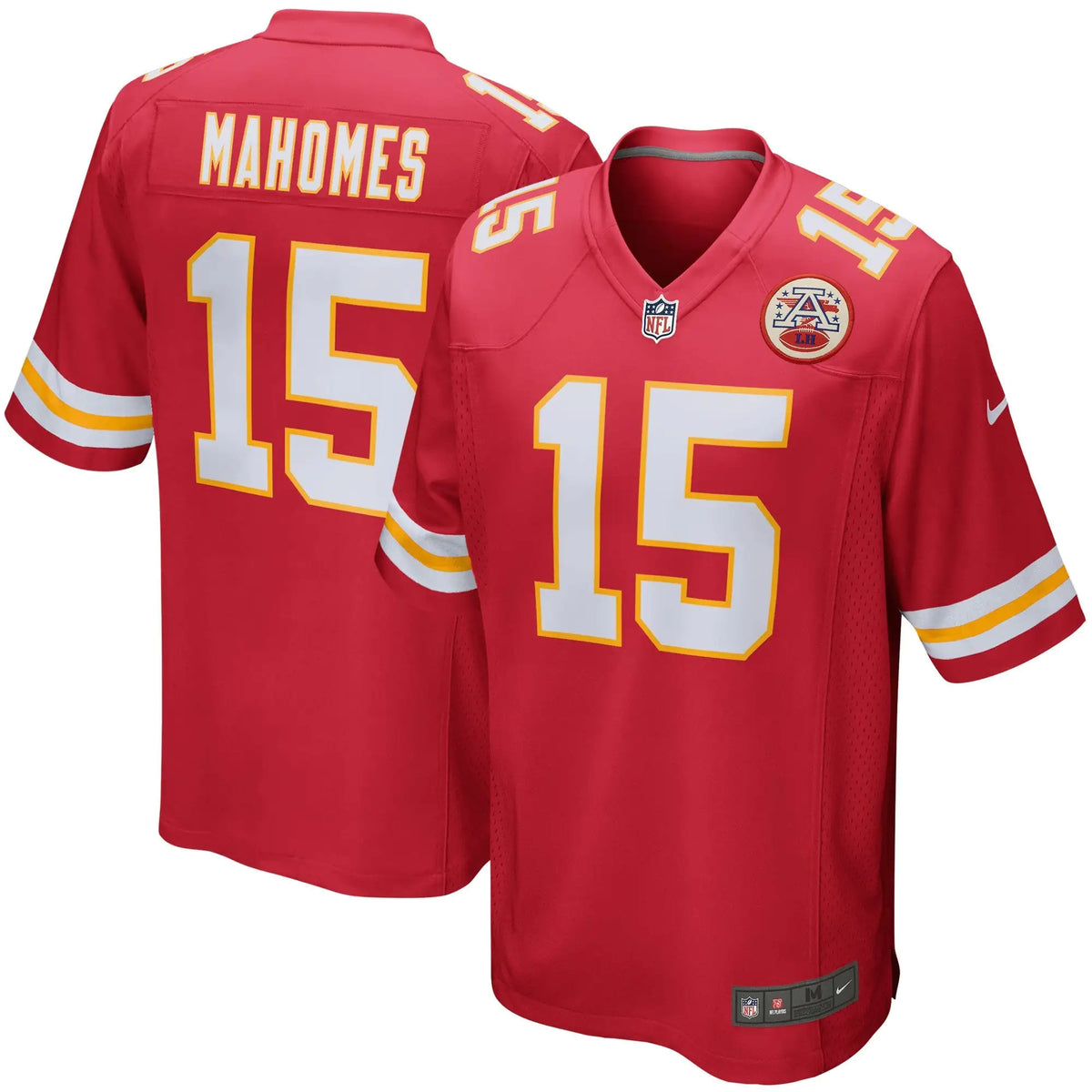 Youth And Adult Kansas City Chiefs Patrick Mahomes #15 Red NFL Jersey