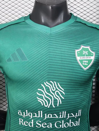 2025-26 Al-Ahli Saudi Green Player Version Soccer Jersey