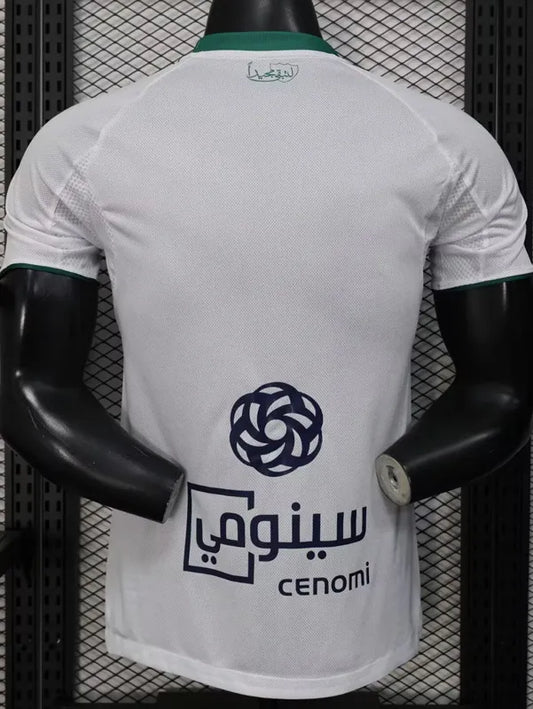 2025-26 Al-Ahli Saudi White Player Version Soccer Jersey