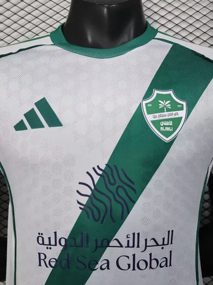 2025-26 Al-Ahli Saudi White Player Version Soccer Jersey