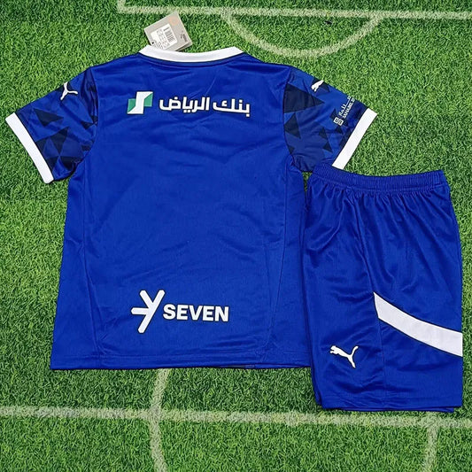 2025-26 Al-Hilal Home Kids Player Version Soccer Jersey