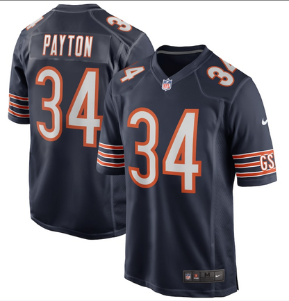 NFL Chicago Bears Williams, Odunze, Payton, Moore, Fields  and Customize Name/Number Jerseys - Quality Fabric Jersey