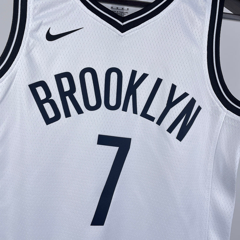 Brooklyn Nets DURANT #7 White Kids NBA Jersey