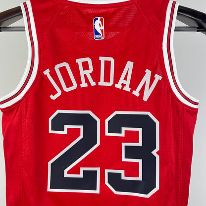 Chicago Bulls JORDAN #23 Red Kids NBA Jersey