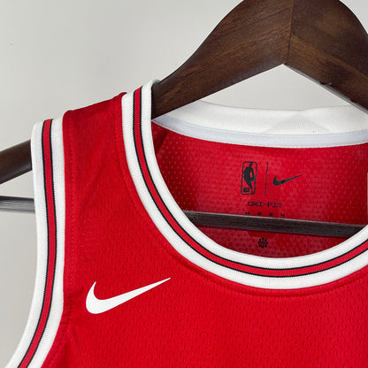 Chicago Bulls JORDAN #23 Red Kids NBA Jersey