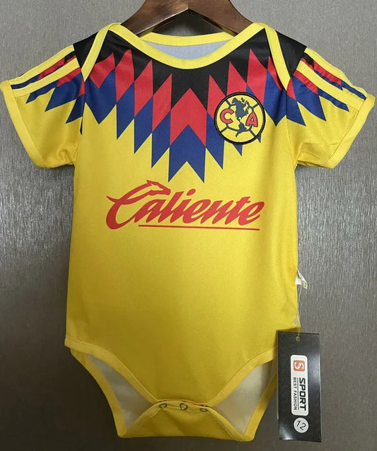 2025-26 Club America Home Baby Player Soccer Jersey Suit - Club America Baby Kit