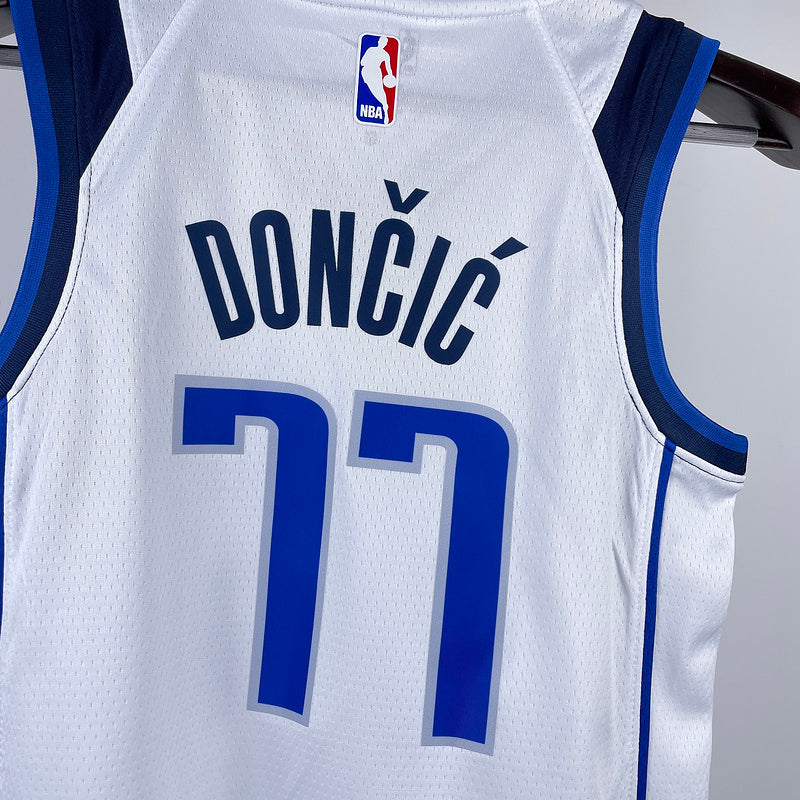 Dallas Mavericks DOECIC #77 White Kids NBA Jersey