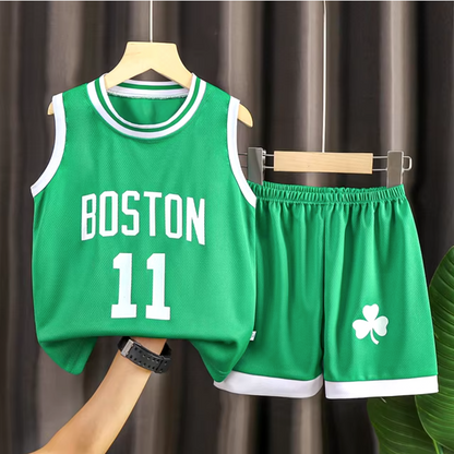NBA Boston, Bulls, Rockets, Golden State Kids Jersey and Shorts Set