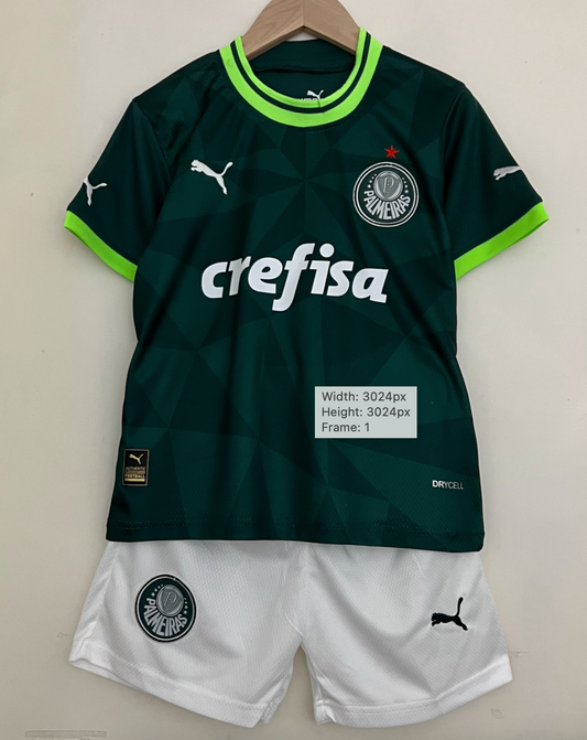 2025 Palmeiras Home Kids Soccer Jersey