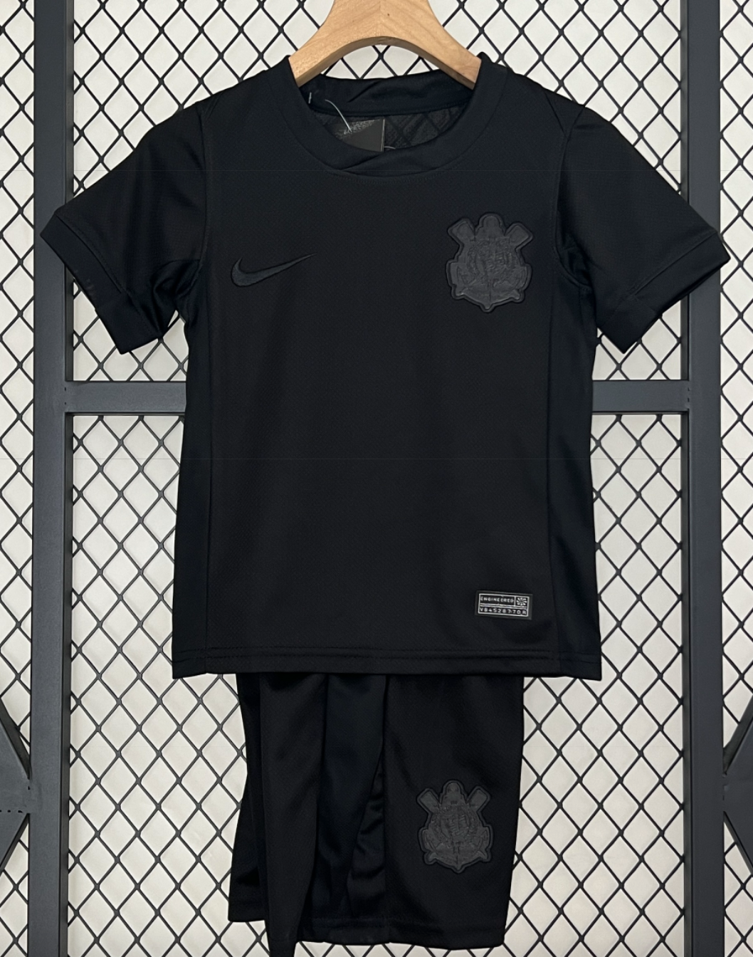 2025 Corinthians Home Kids Soccer Jersey