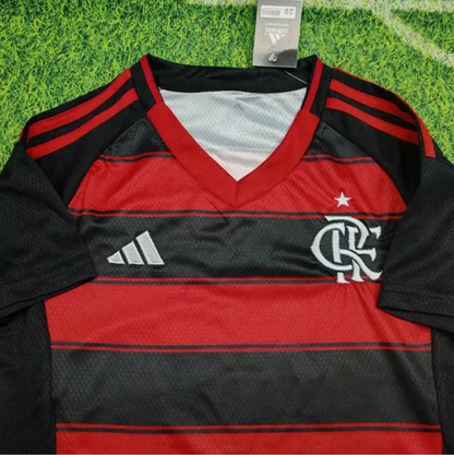 2025-26 Flamengo Home Kids Soccer Jersey