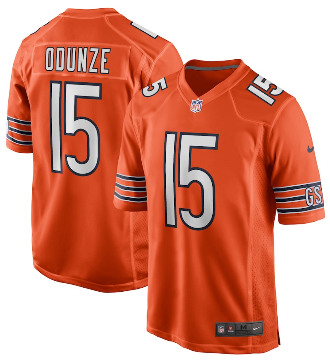 NFL Chicago Bears Williams, Odunze, Payton, Moore, Fields  and Customize Name/Number Jerseys - Quality Fabric Jersey