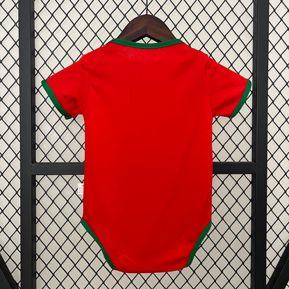 2025-26 Portugal Home Baby Player Soccer Jersey Suit - Portugal Baby Kit