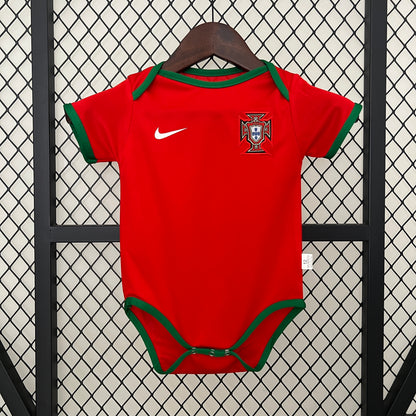2025-26 Portugal Home Baby Player Soccer Jersey Suit - Portugal Baby Kit