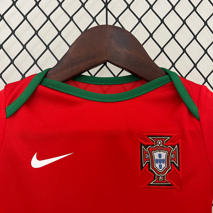 2025-26 Portugal Home Baby Player Soccer Jersey Suit - Portugal Baby Kit