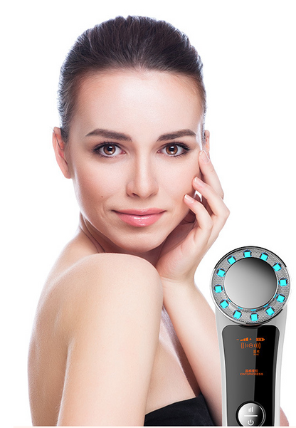 Premium Multi-Functional Skin Rejuvenation Massage Device - 4-in-1 EMS Microcurrent, Red & Blue Light Phototherapy & 45°C Thermal Ionic Beauty Instrument (Model: D29)