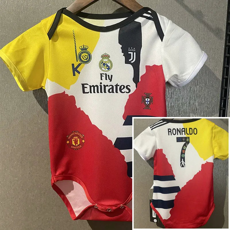 2025-26 RONALDO #7 Home Baby Player Soccer Jersey Suit -Cristiano RONALDO #7 Baby Kit