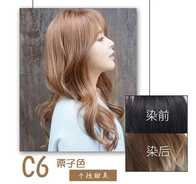 MEIDU 500ml One black hair dye shampoo white to black Dyeing and fixing hair color plant bubble hair dye cream Self dyeing at home