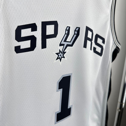 San Antonio Spurs WEMBANYAMA # 1 White Kids NBA Jersey