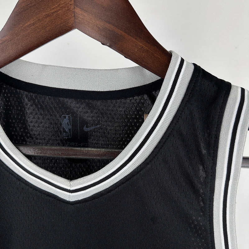 San Antonio Spurs WEMBANYAMA # 1 Black Kids NBA Jersey
