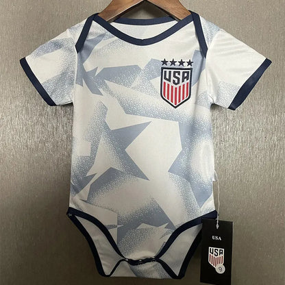 2025-26 USA Home Baby Player Soccer Jersey Suit - USA Baby Kit