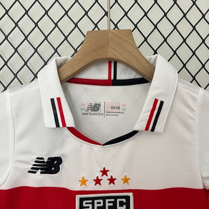 2025 Sao Paulo Home Kids Soccer Jersey