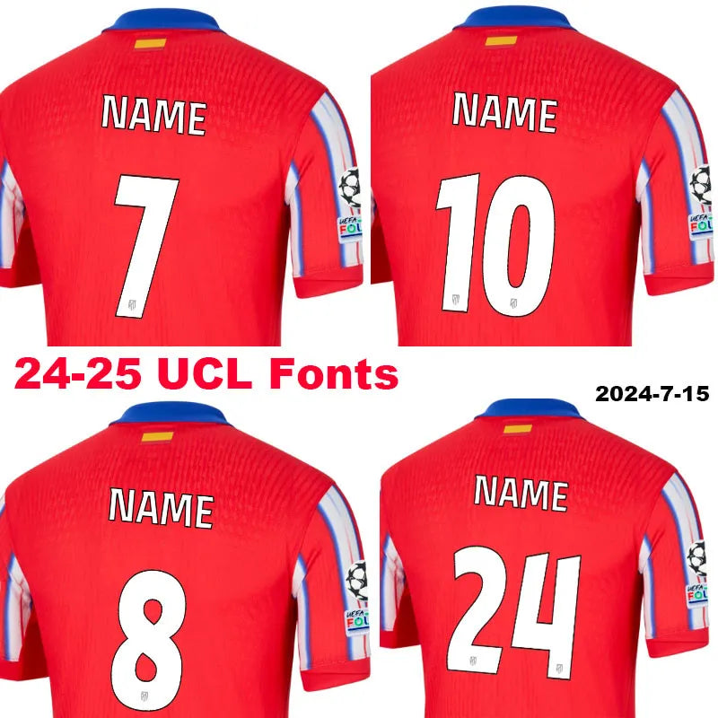 ATLETICO MADRID  Home Player Version Soccer Jersey