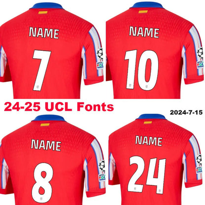 ATLETICO MADRID  Home Player Version Soccer Jersey