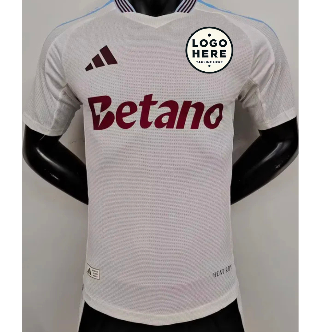 Aston Villa Away Player Version Soccer Jersey