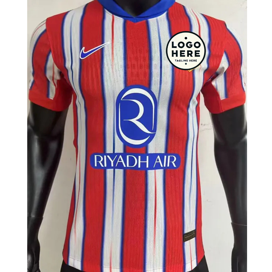 ATLETICO MADRID  Home Player Version Soccer Jersey