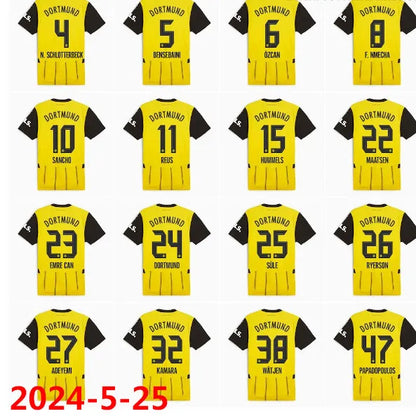 Dortmund Home Player Version Soccer Jersey