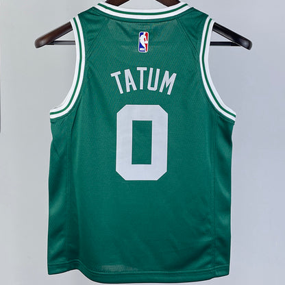 Boston Celtics TATUM #0 Green Kids NBA Jersey